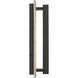 Avenelle LED 13.75 inch Sand Coal Black Outdoor Wall Sconce