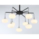 George's Web LED 19.75 inch Bronze W/Gold Dust Chandelier Ceiling Light