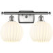 Ballston White Venetian 2 Light 18 inch Brushed Satin Nickel Bath Vanity Light Wall Light
