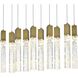 Aurora 10 Light 12 inch Satin Gold Pendant Ceiling Light