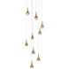Amherst 9 Light 24 inch Satin Gold Chandelier Ceiling Light
