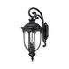 Laurens 3 Light 28 inch Matte Black Exterior Wall Mount