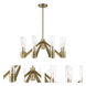 Rohe 8 Light 28 inch Oxidized Brass Chandelier Ceiling Light