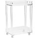 Bertie Clear Bar Cart