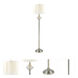 Evelyn 58 inch 150.00 watt Polished Nickel Floor Lamp Portable Light