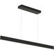 Stealth LED 0.63 inch Black Linear Pendant Ceiling Light
