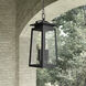 Kendrix 2 Light 7.5 inch Powder Coated Black Outdoor Hanging Lantern