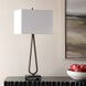 Galloway 30.75 inch 150 watt Dark Bronze and Black Marble Table Lamp Portable Light
