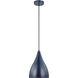 Oden 1 Light 9 inch Navy Pendant Ceiling Light