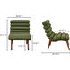 Arlo Dark Green Accent Chair