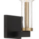 Nova 1 Light 5 inch Matte Black Wall Sconce Wall Light