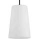 Clarion 1 Light 10.5 inch Matte Black Pendant Ceiling Light