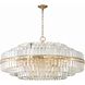 Hayes 32 Light 40.5 inch Aged Brass Chandelier Ceiling Light
