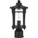 Artemis 1 Light 13 inch Black Outdoor Post Light