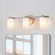 Bedminster 3 Light 24 inch Brushed Nickel Vanity Light Wall Light