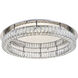 Monroe LED 34 inch Chrome Flush Mount Ceiling Light