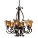 Vetraio 6 Light 29 inch Oil Rubbed Bronze Chandelier Ceiling Light