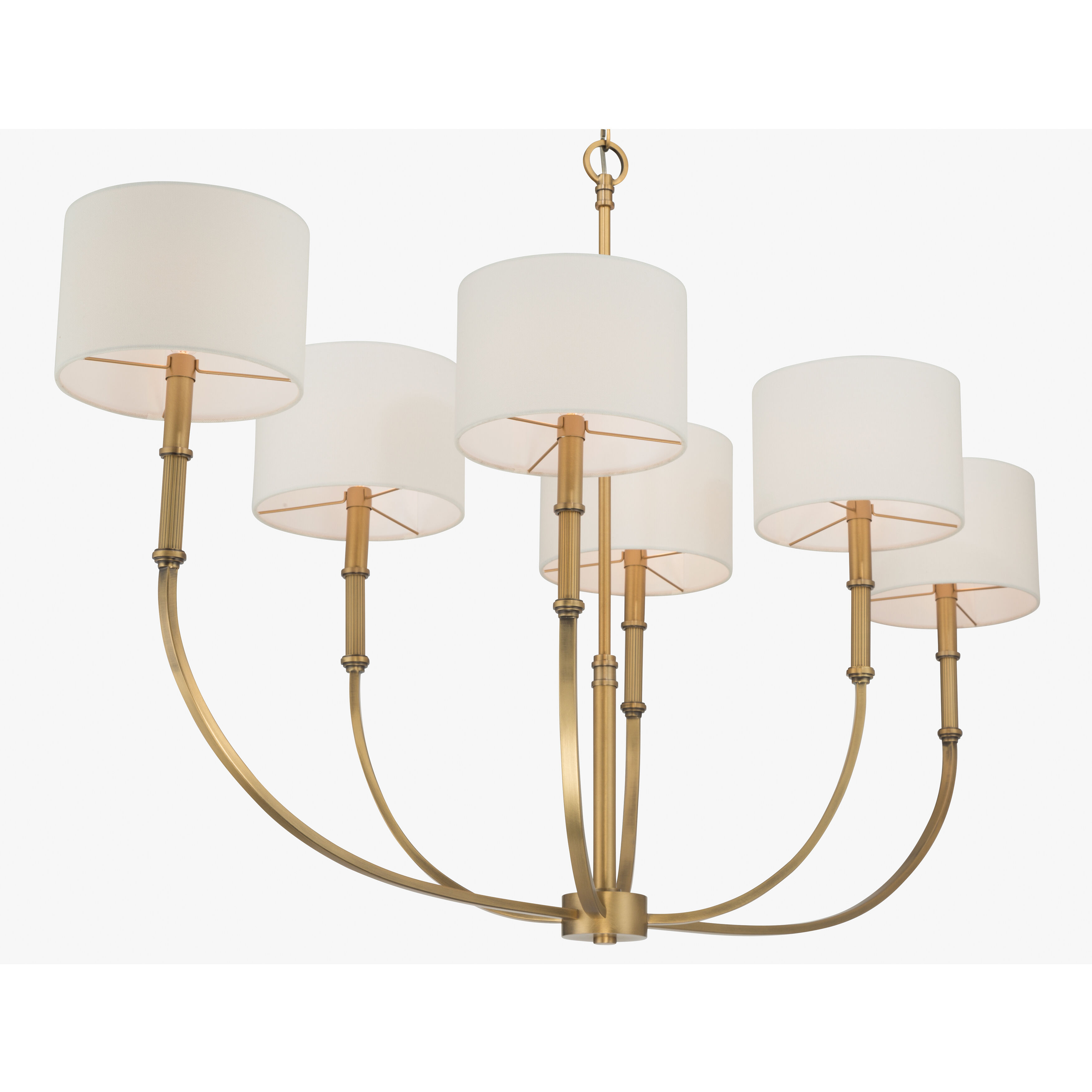 Molvene 6 Light 48 inch Legacy Brass Linear Chandelier Ceiling Light
