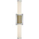 Zevi LED 23 inch Polished Nickel Vanity Light Wall Light, Vertical