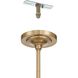 Presley 4 Light 36 inch Champagne Gold and Clear Chandelier Ceiling Light