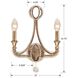 Garland 2 Light 12 inch Distressed Twilight Sconce Wall Light