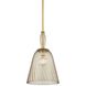 Bleecker 1 Light 11 inch Aged Brass Pendant Ceiling Light