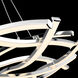 Divergence LED 43.75 inch Chrome Chandelier Ceiling Light, dweLED