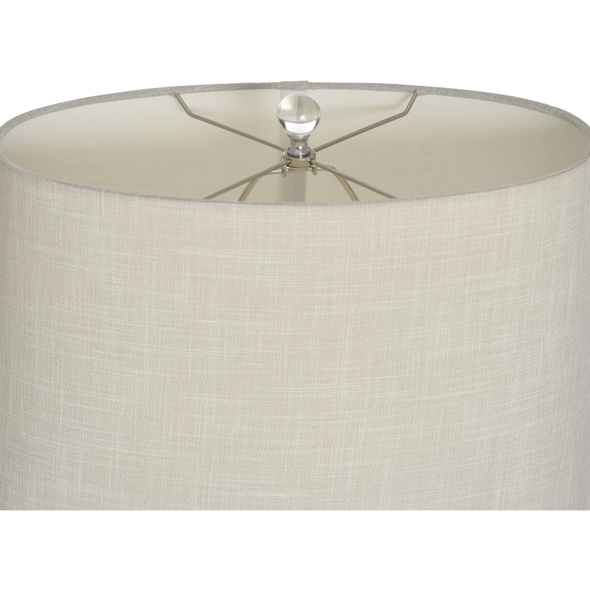 Lily 30 inch 100.00 watt Clear and Blue and Beige Table Lamp Portable Light