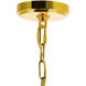 Empire 18 Light 28 inch Gold Down Chandelier Ceiling Light