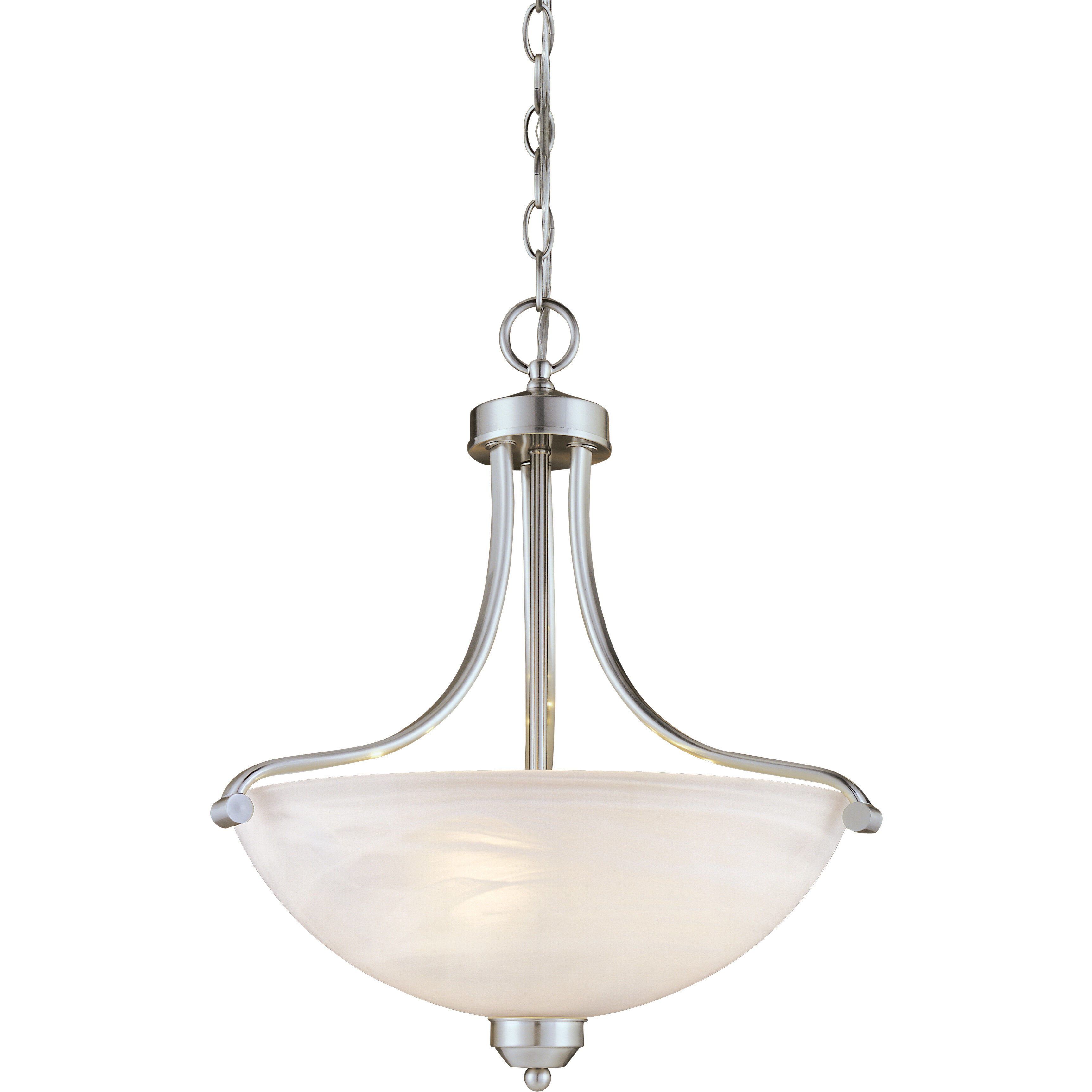 Paradox 3 Light 18.5 inch Brushed Nickel Pendant Ceiling Light