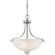 Paradox 3 Light 18.5 inch Brushed Nickel Pendant Ceiling Light