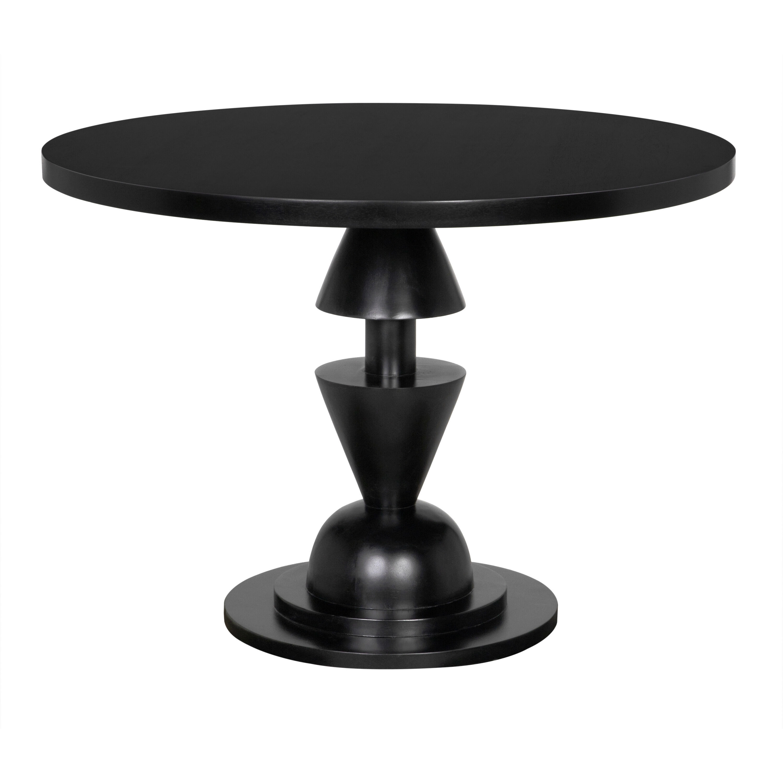 Varick 40 X 40 inch Hand Rubbed Black Dining Table