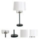 Alpine 29.75 inch 100 watt Black and Satin Nickel Table Lamp Portable Light, with USB Port