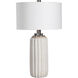 Azariah 29 inch 150.00 watt Cream and Beige Crackle Glaze Table Lamp Portable Light