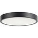 Alora Mood Evelyn 7.25 inch Matte Black and Alabaster Flush Mount Ceiling Light