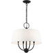 Ridgecrest 4 Light 18 inch Black Pendant Chandelier Ceiling Light