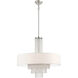 Carlisle 5 Light 25 inch Brushed Nickel Pendant Ceiling Light