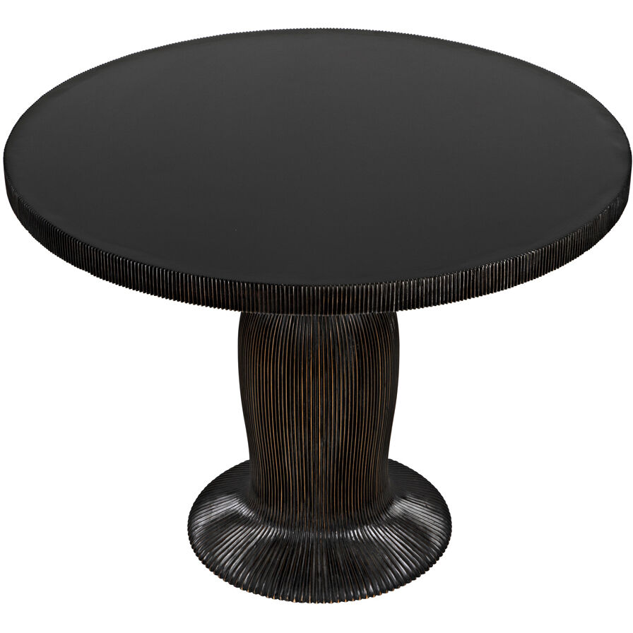 Portobello 40 X 40 inch Hand Rubbed Black Dining Table
