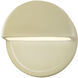 Ambiance LED 8 inch Vanilla (Gloss) ADA Wall Sconce Wall Light, Closed Top Fixture, Dome
