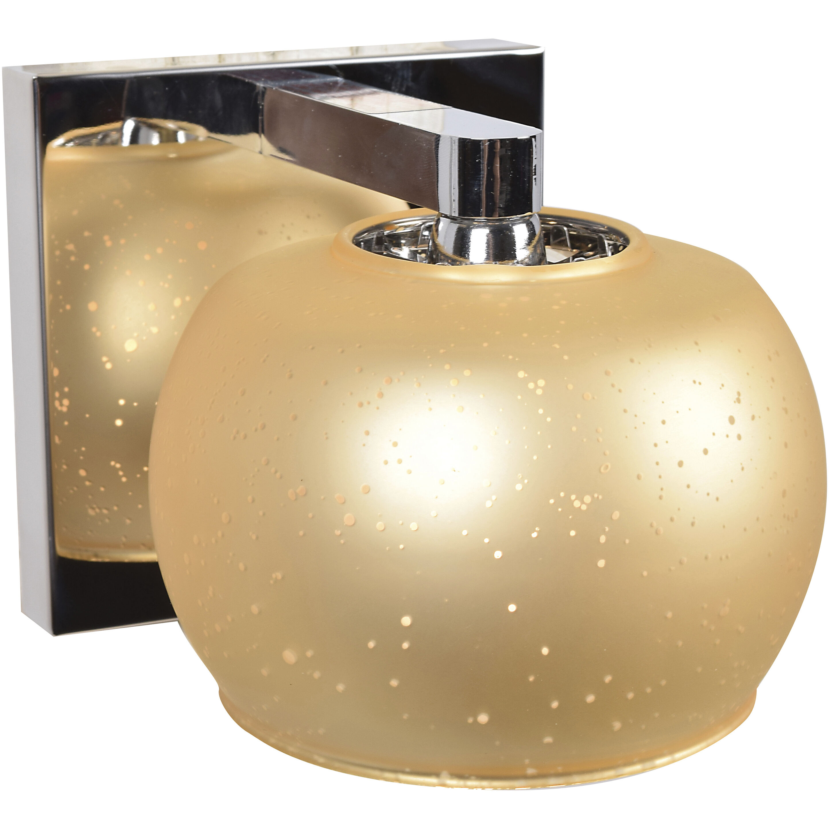 Galaxy LED 5.25 inch Mirrored Stainless Steel Vanity Light Wall Light