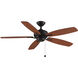 Aire Deluxe 52 inch Dark Bronze with Cherry/Dark Walnut Blades Fan-Uni