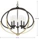 Orna 5 Light 33.75 inch Antique Bronze Chandelier Ceiling Light, Design Series