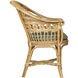 Eugenie Natural and Green and Linho Loden Accent Chair