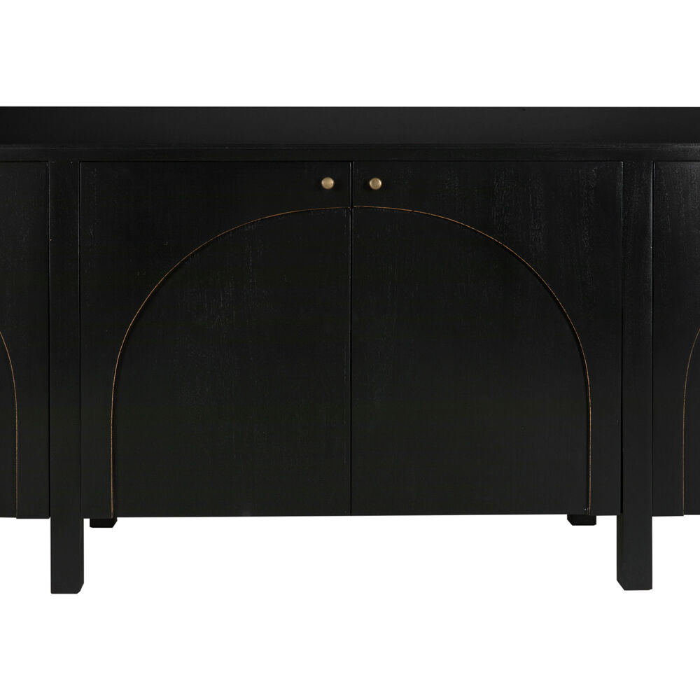 Weston 117 X 20.5 inch Hand Rubbed Black with Light Brown Sideboard, Extra Large