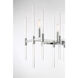 Pillar 6 Light 38 inch Chrome Island Light Ceiling Light
