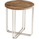 Montrose 22.5 inch Black Forest Grove And Chrome Side Table