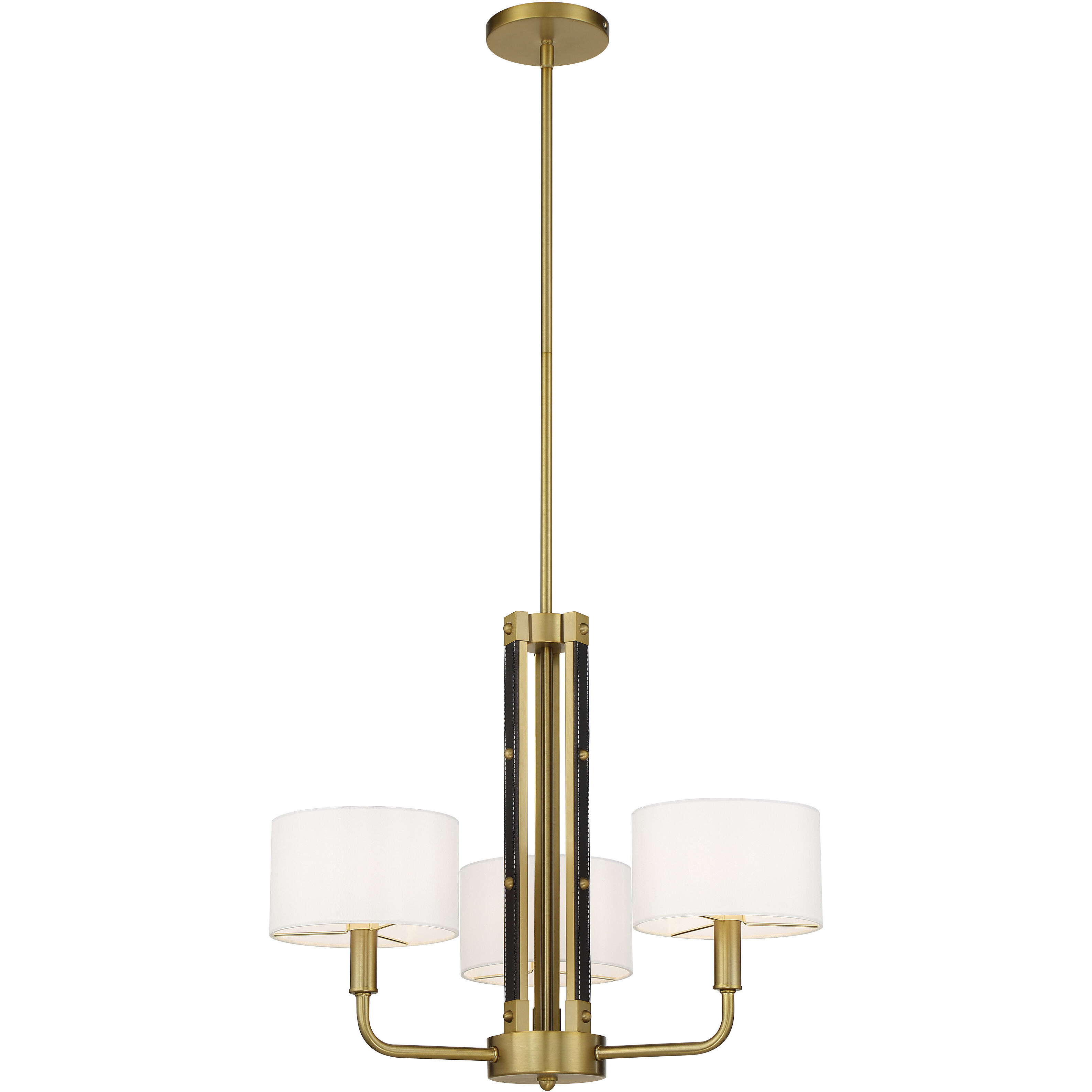 Chelsea 3 Light 22 inch Soft Brass Chandelier Ceiling Light