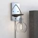 Avondale LED 6 inch Satin Nickel and Dark Sycamore Wall Light