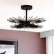 Nikko LED 16 inch Matte Black Semi-Flush Mount Ceiling Light in 4