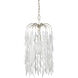 Glen Arbor 1 Light 14 inch Contemporary Silver Leaf and Contemporary Silver Pendant Ceiling Light